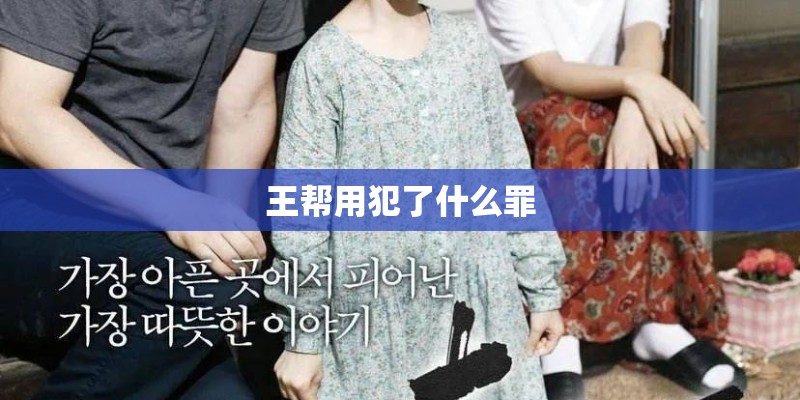 王帮用犯了什么罪 王帮用犯了什么罪