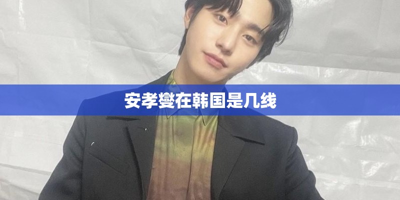 安孝燮在韩国是几线 安孝燮在韩国是几线