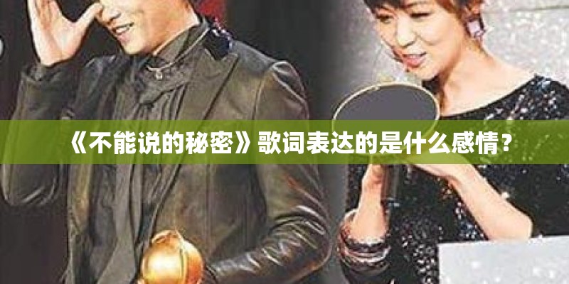 《不能说的秘密》歌词表达的是什么感情? 《不能说的秘密》歌词表达的是什么感情?