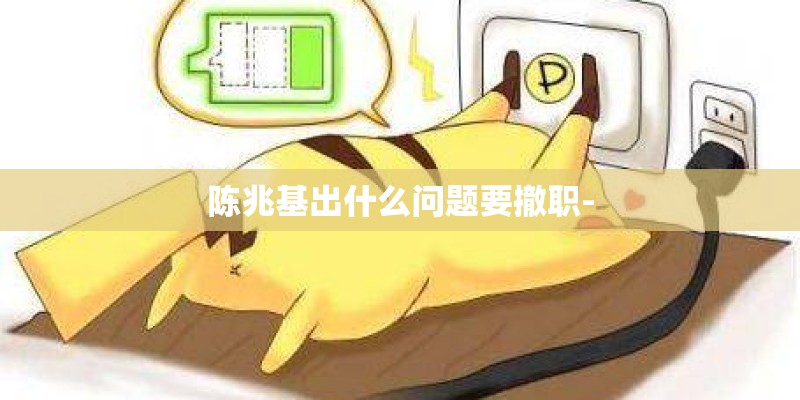 陈兆基出什么问题要撤职-