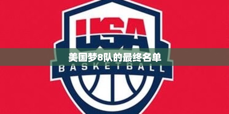 美国梦8队的最终名单 美国梦8队的最终名单