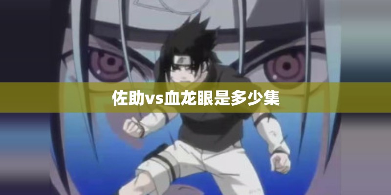 佐助vs血龙眼是多少集