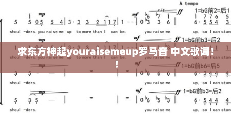 求东方神起youraisemeup罗马音 中文歌词！！
