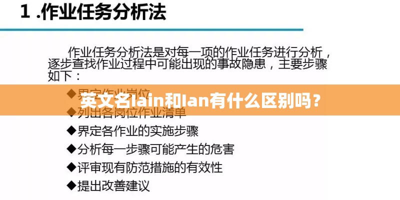 英文名Iain和Ian有什么区别吗？
