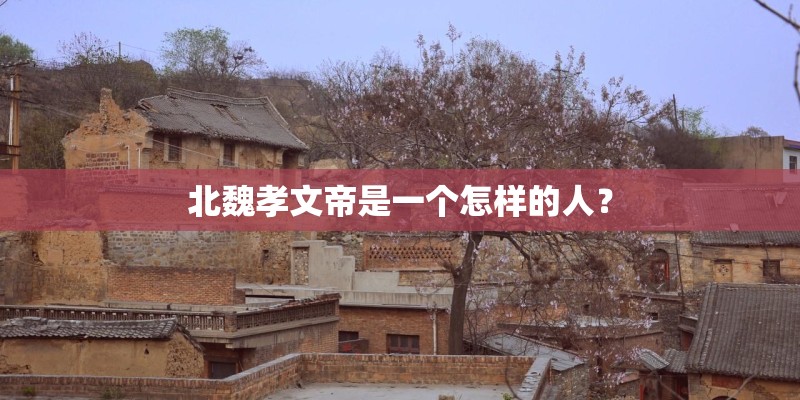 北魏孝文帝是一个怎样的人？