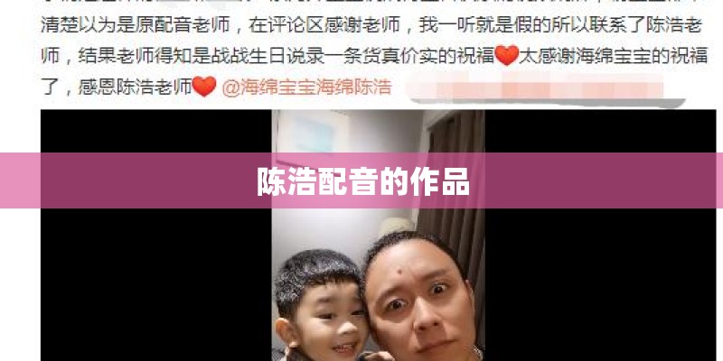 陈浩配音的作品